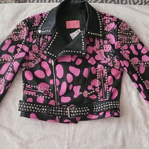 Vegan Studded Motorcycle Jacket